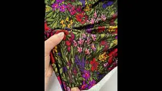New Minerva Exclusive Viscose Jersey dressmaking fabric - Introducing Floral Resort