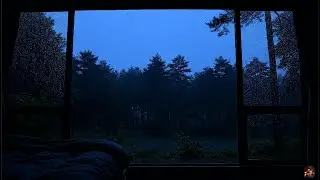 Cozy Rain on Window & Soft Night Light 🌧️✨ (No Talking)