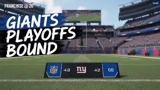 ONE STEP CLOSER 🏟️ Giants Playoff Push! Madden 26 Giants Franchise