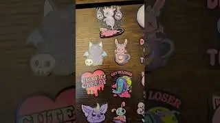 Cute Goth Stickers from Temu