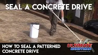 How to seal a patterned concrete drive