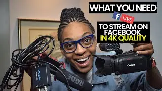 How to stream in 4K QUALITY on Facebook using 1 camera set-up | (CANON, VMIX, OBS STUDIO)
