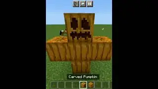 how to create pumpkin golem(worked) #minecraft