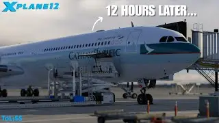 [X-plane 12] Cathay Pacific Airbus A340 London to Hongkong