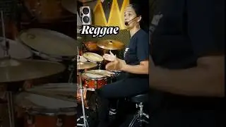 Reggae rhythm on the drums #beginnerdrummer #reggae #gospeldrummer