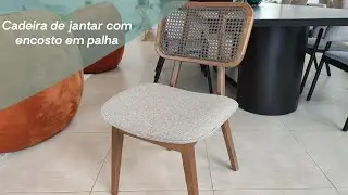 Cadeira de jantar com encosto em palha | Fratelli House