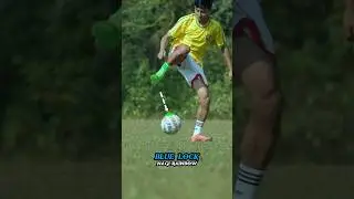 BLUE LOCK (Nagi Rainbow Flick) TUTORIAL ⚽️.#football #footballskills #soccer #bluelock #shorts