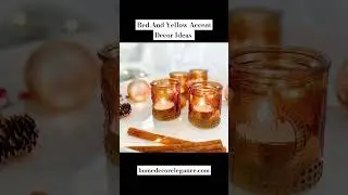 Red And Yellow Accent Decor #homedecor #youtubeshorts #shorts