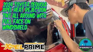 2024 Toyota Sequoia with Xpel Heat Rejection tint all around including 80% full face on windshield