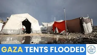 SHOCK Footage: Heavy Rains Devastate Gaza Tents Amid Ongoing Humanitarian Crisis