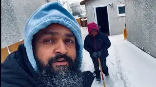 Extreme cold weather in Winnipeg Canada| snow cleaning| completing chores | Winnipegwalesardarji 