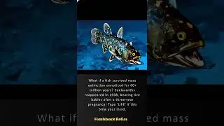Coelacanth: Fish from prehistory reborn #History #NaturalHistory #shorts