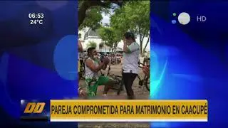 Pidió matrimonio a su pareja frente a la Basílica de Caacupé
