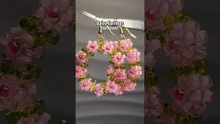 daisy earrings #beadedjewelry #tutorial #diy #preppy #shorts