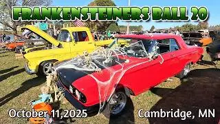 HUGE CAR SHOW !! FRANKENSTEINERS BALL 20 October 11, 2025 - classic cars - muscle cars - hot rods
