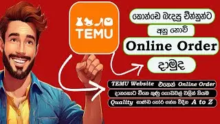 කොන්ඩෙ බැදපු චීන්නුන්ට අහු නොවි Online Order දාමුද | Temu Online Order Quality එක තොරන විදිහ A to Z