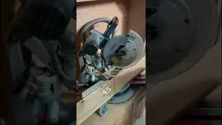 How to Cut Past 45&deg; on a Miter Saw (Pro Tip You Need!) 🔥 #shorts