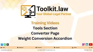 Accurate Unit Conversions for Global Legal Professionals | Toolkit.law Weight Conversion