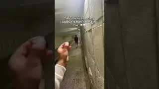 Be honest, would that scare you?😭💀 #speaker #vibe #tunnel #prank