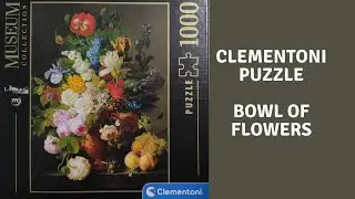 Bowl of flowers ( Van Dael) - Clementoni Puzzle - 1000 par&ccedil;a - BİM Market