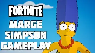 *NEW* MARGE SIMPSON FORTNITE Skin Gameplay