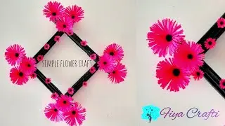 Creative wall decorating ideas||flower craft.