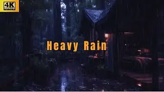 Instant Calm 🌧️ Rain Sounds in a Dark Bedroom for Sleep