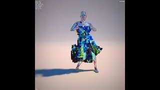 Fluid Dress - TyFlow voxels and splines