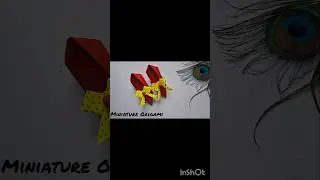 miniature  Origami  shoes 👠 # short #paper craft# art