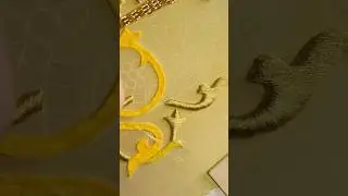 3D ornament 🪡 #embroidery #ornaments #stiching #goldwork #needlestitch #embroiderydesign #tutorial