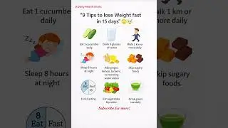 9 Simple Tips to Lose Weight Fast in 15 Days | Daily Health Shots
