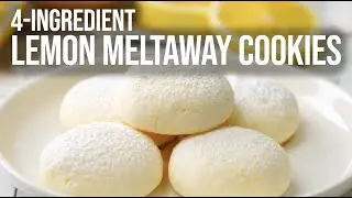 4-Ingredient Lemon Meltaway Cookies