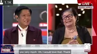 SEN. BONG BONG MARCOS lang SAKALAM | THE DEEP PROBE | SMNI PRESIDENTIAL DEBATES 2022!