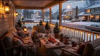Vintage Cozy Piano Evening 🌙Warm Porch Lights & Nostalgic Relaxation