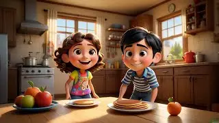 Let&rsquo;s Catch Flying Pancakes! Yum! | Flipping Pancake Song for Kids | Funny Breakfast Rhyme