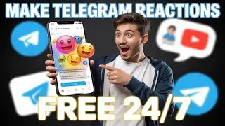 How to Make Telegram Reaction | Full Tutorial (Free 24/7)#FreeTool #Free24x7 #FreeTrick #NoAppNeeded