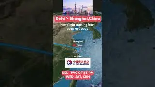 Delhi to Shanghai direct flight. #chinaeasternairlines #shanghai #delhi #indiachina #travelbuddy