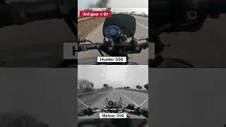 Meteor 350 vs Hunter 350 || #gearchallenge #shorts #kuldeepbaghel