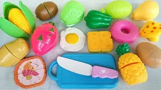 Oddly Satisfying Video ASMR! Cutting Plastic Food, Fruits, Vegetables Hello kitty Kitchen Set #1221