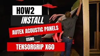 HOW2 Install Autex Acoustic panels using Quin Global Tensorgrip X60 spray adhesive
