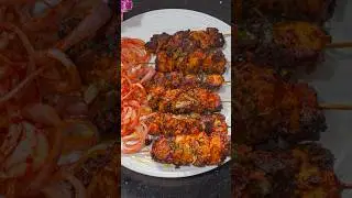 Garlic butter chicken skewers 😋👍 #shorts #foodie #trending #viral #shahicumin #happycookingtoyou