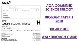 AQA Combined Science Trilogy: 2018 Biology Paper 1H Walkthrough