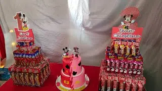 DIY MICKEY and MINNIE MOUSE CANDY TOWER THEME// Mickey Mouse//Minnie Mouse//DIY Birthday Gifts