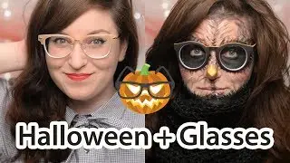 Retro + Owl Halloween Makeup for Glasses #TutorialTuesday | CORRIE V