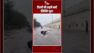 Heavy Rain In Delhi: दिल्ली की सड़कें बनी स्विमिंग पूल! | Monsoon 2025 | Waterlogging | Viral Video