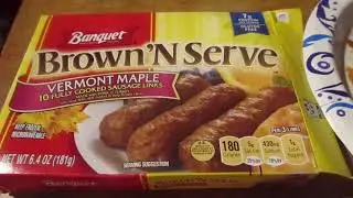 Banquet Vermont Maple Brown & Serve Breakfast Sausage Links
