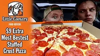 Обзор пиццы с начинкой и тестом Little Caesars за 9 долларов (самая лучшая пицца с начинкой) | Се...