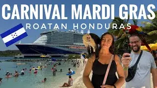 Carnival Mardi Gras-(5/1/24) Roatan, Honduras: Monkeys, sloths and car troubles. Almost stranded!