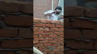 4 inch brick wall laying #construction #youtubeshorts #ytshorts #youtube #shorts #short #explore