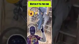 This cowboy tried to use bicycle🤣🤠 #shorts #trynottolaugh #viral